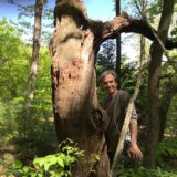 Frank with ancient apple tree