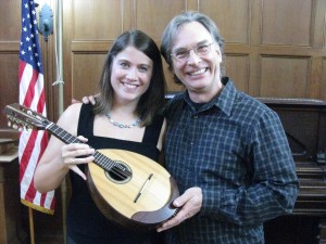 Annika Hinsche and composer Frank Wallace