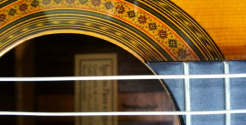 rosette of Ignacio Fleta guitar, 1964, Barcelona